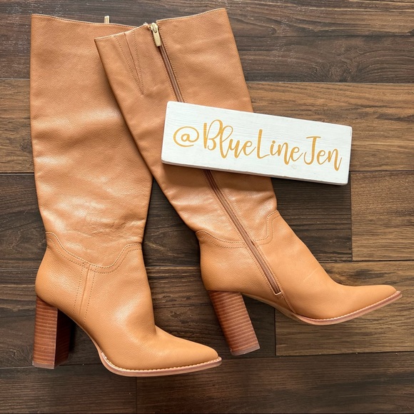 Vince Camuto Eckina Leather Knee Boots 
